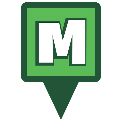 A square Munzee map pin